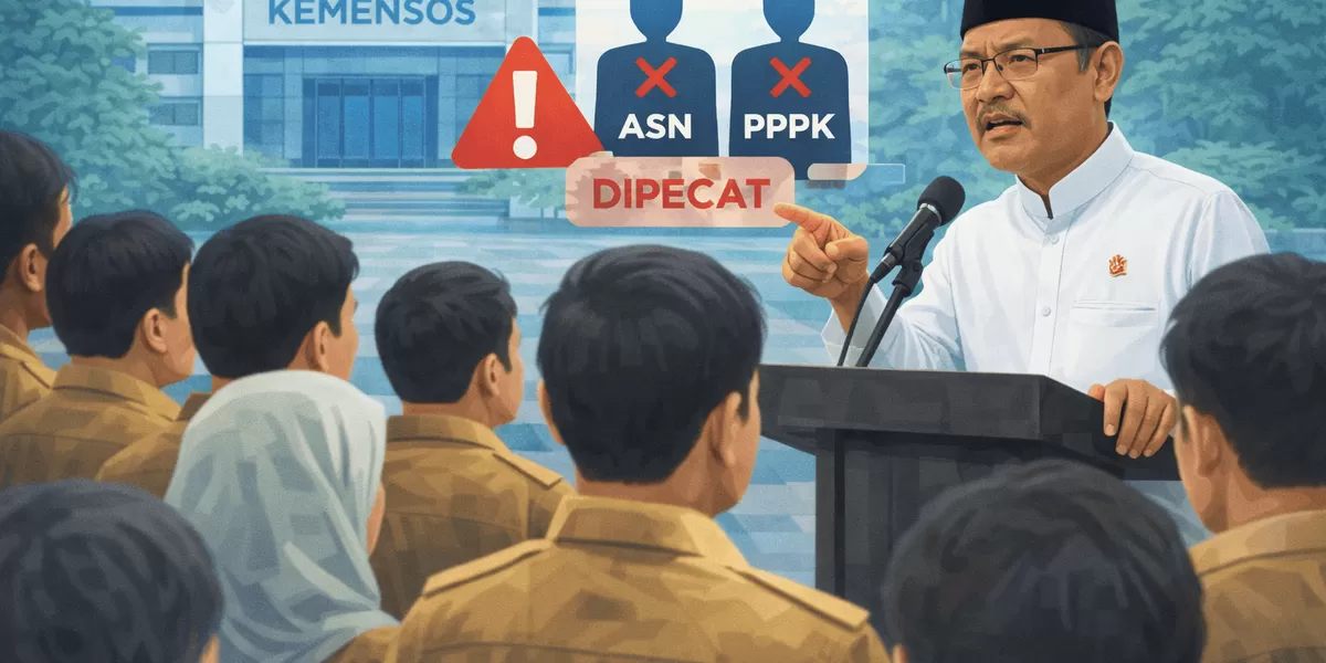 ASN Kemensos Dipecat Bolos Kerja