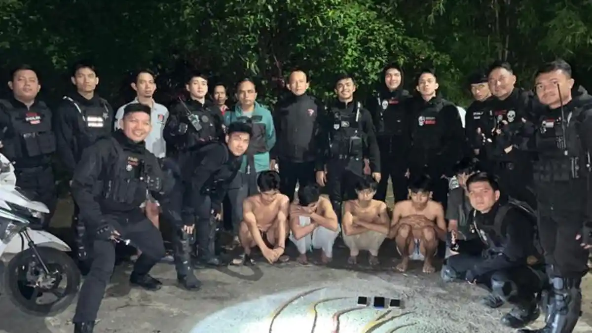 Bogor Mencekam! Polisi Tangkap Puluhan Gangster yang Nekat Tabrak Petugas
